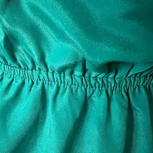 Annabella Woman's Emerald Green Floral Mini Dress Single Strap- Size S - Picture 8 of 9